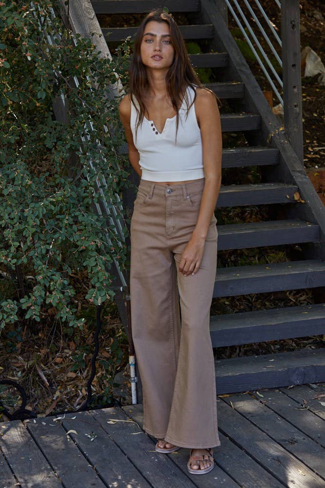 Henley Ribbed Modal Tank