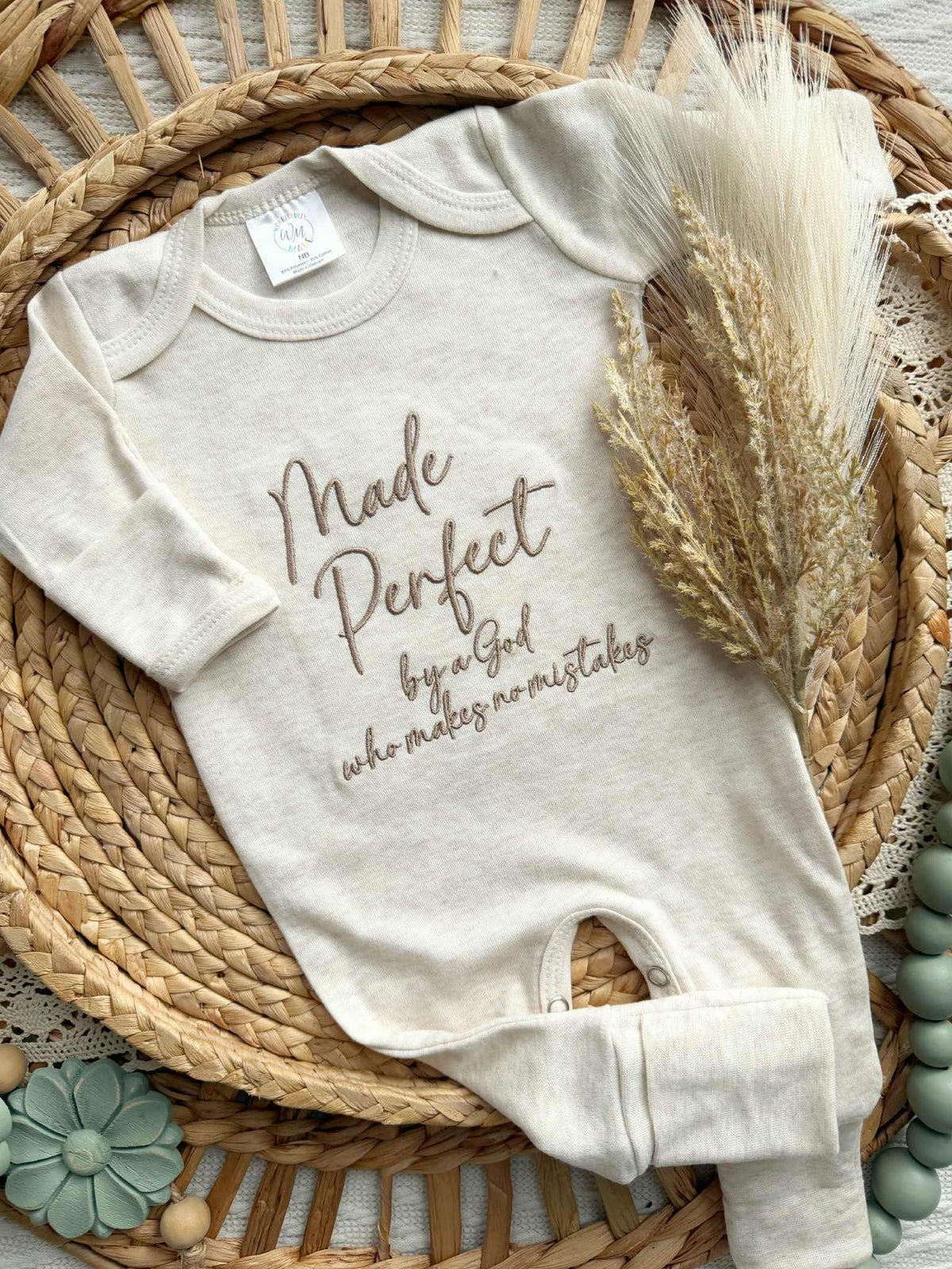 Baby Romper | Made Perfect - Taupe/Oatmeal