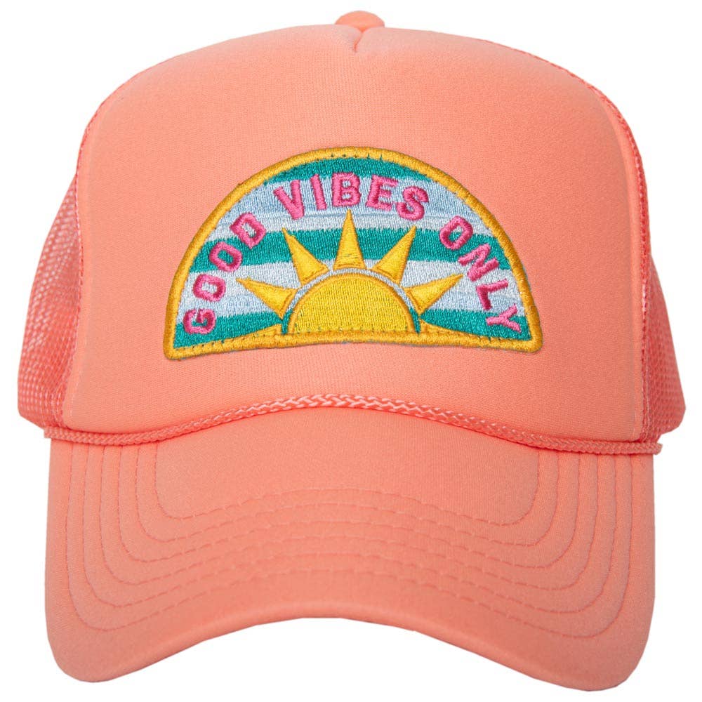 Good Vibes Only Patch Foam Trucker Hat