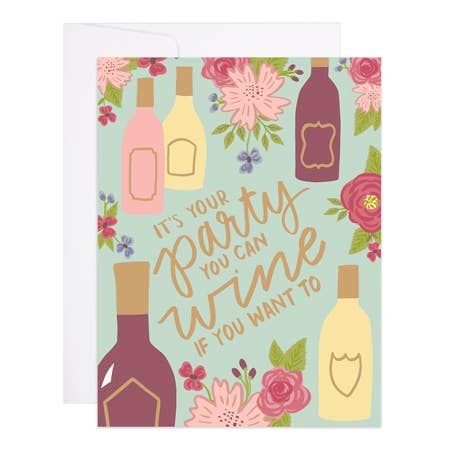 Wine Birthday - Birthday Card