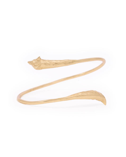 Felicity Fox Twisted Cuff Bracelet Brass