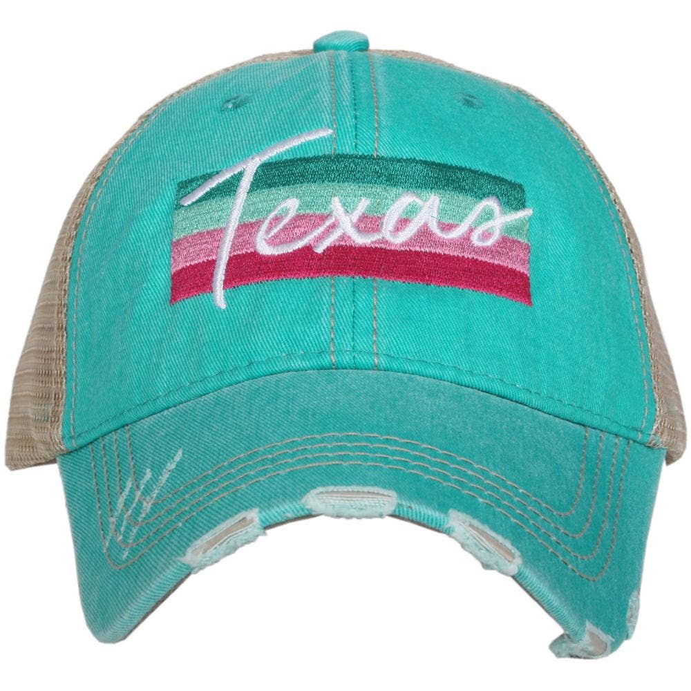 Texas Striped Trucker Hats
