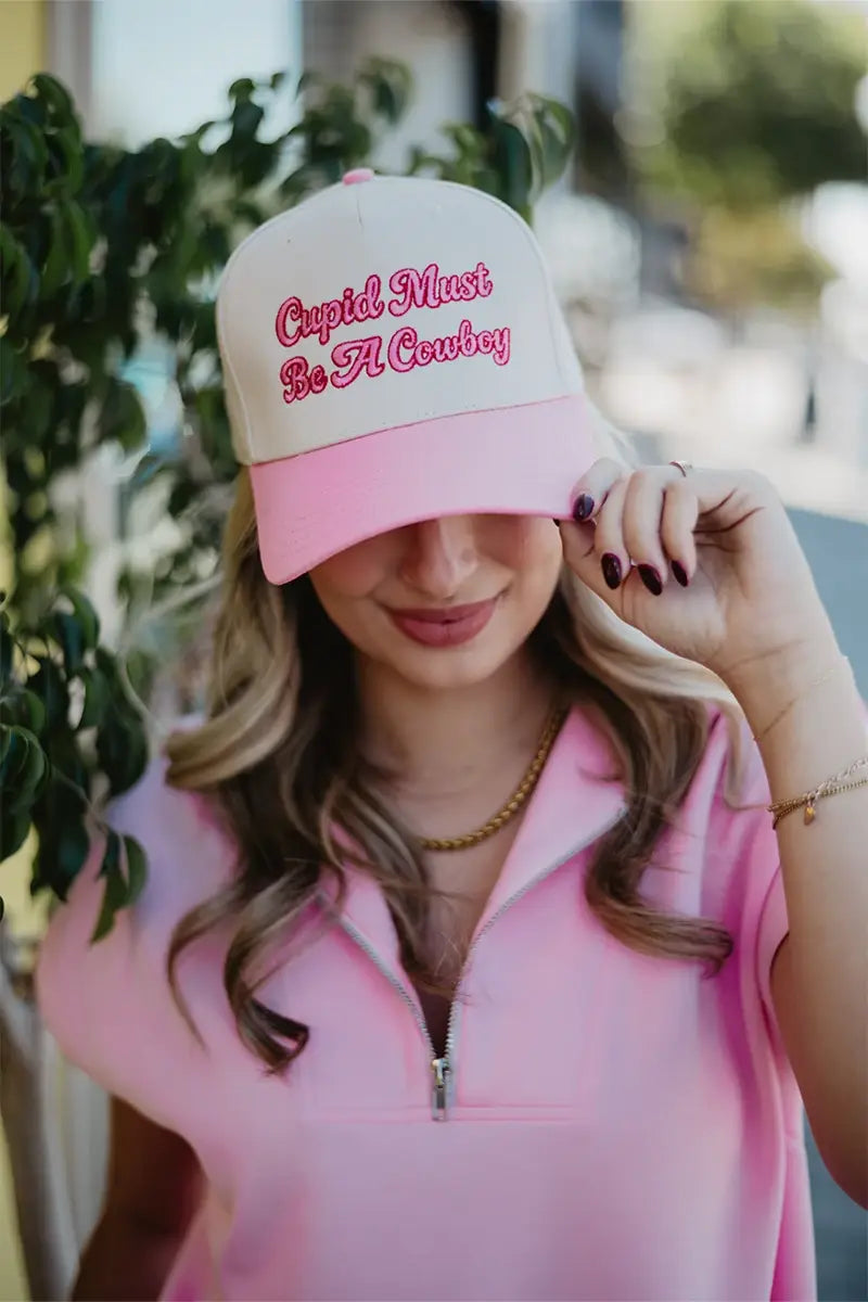 Cupid Must Be A Cowboy Vintage Trucker Hats