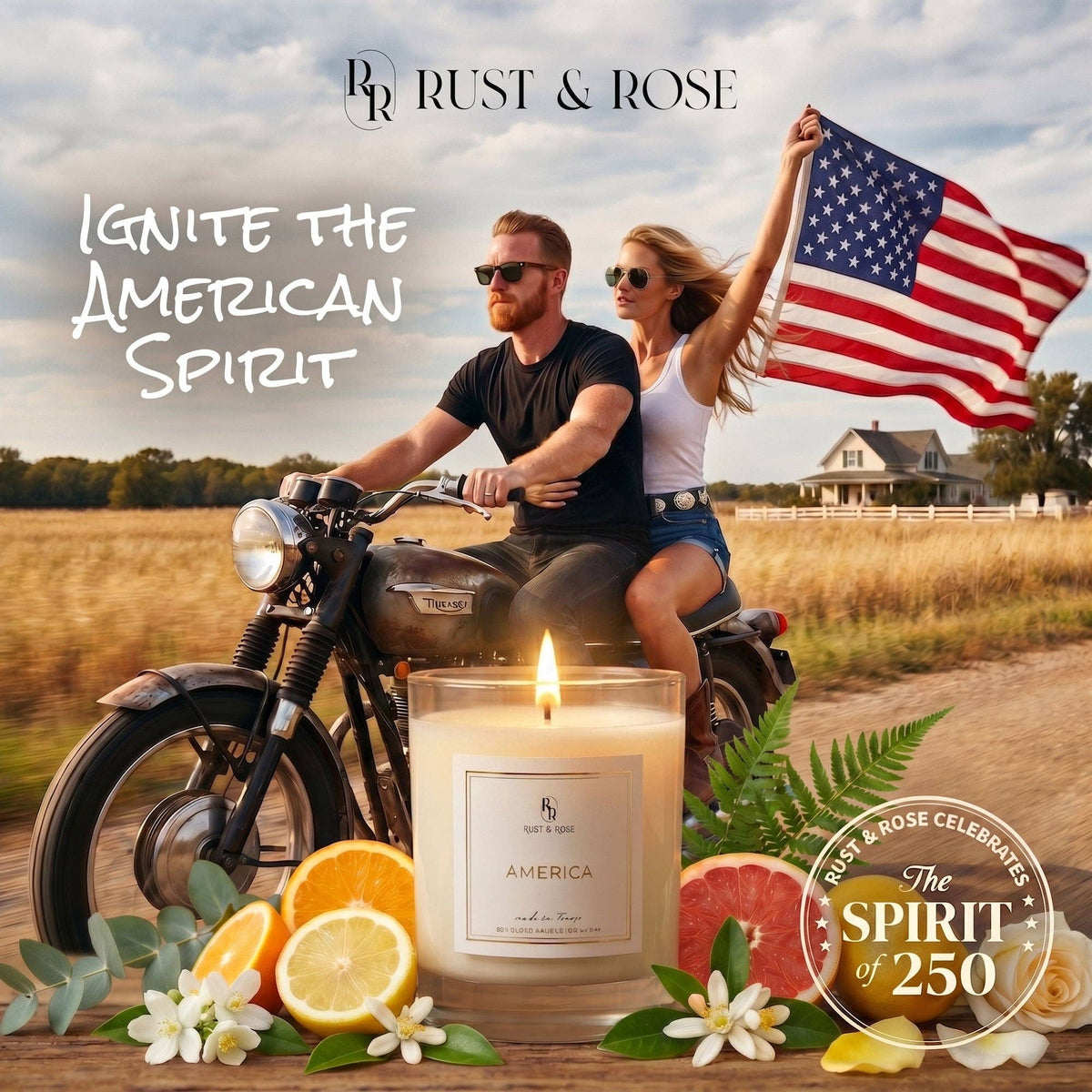 America 250th Candle