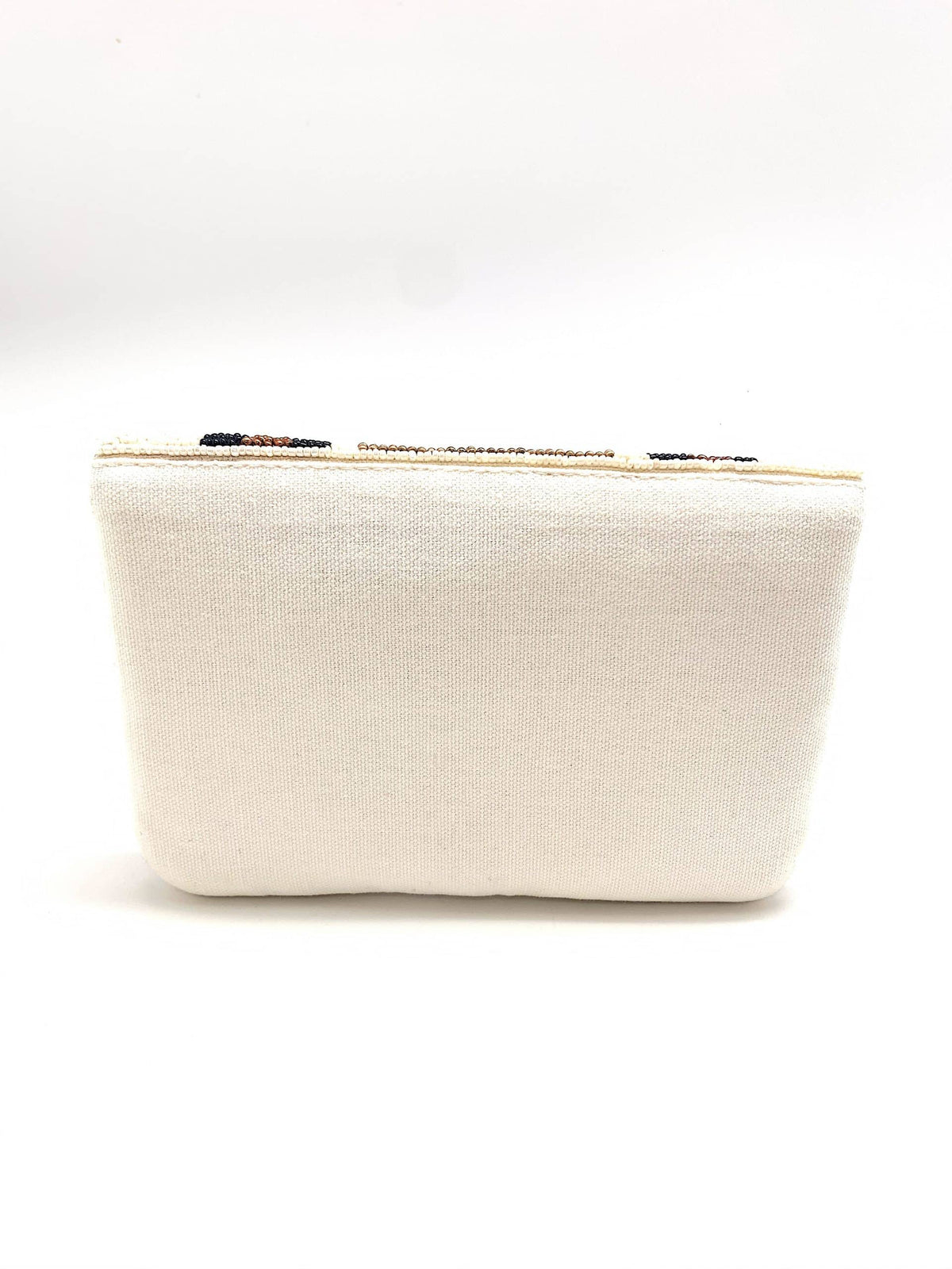 LEOPARD PRINT BEE BEADED MINI CLUTCH