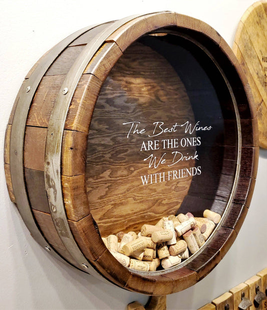 Large Wine Barrel Cork Display