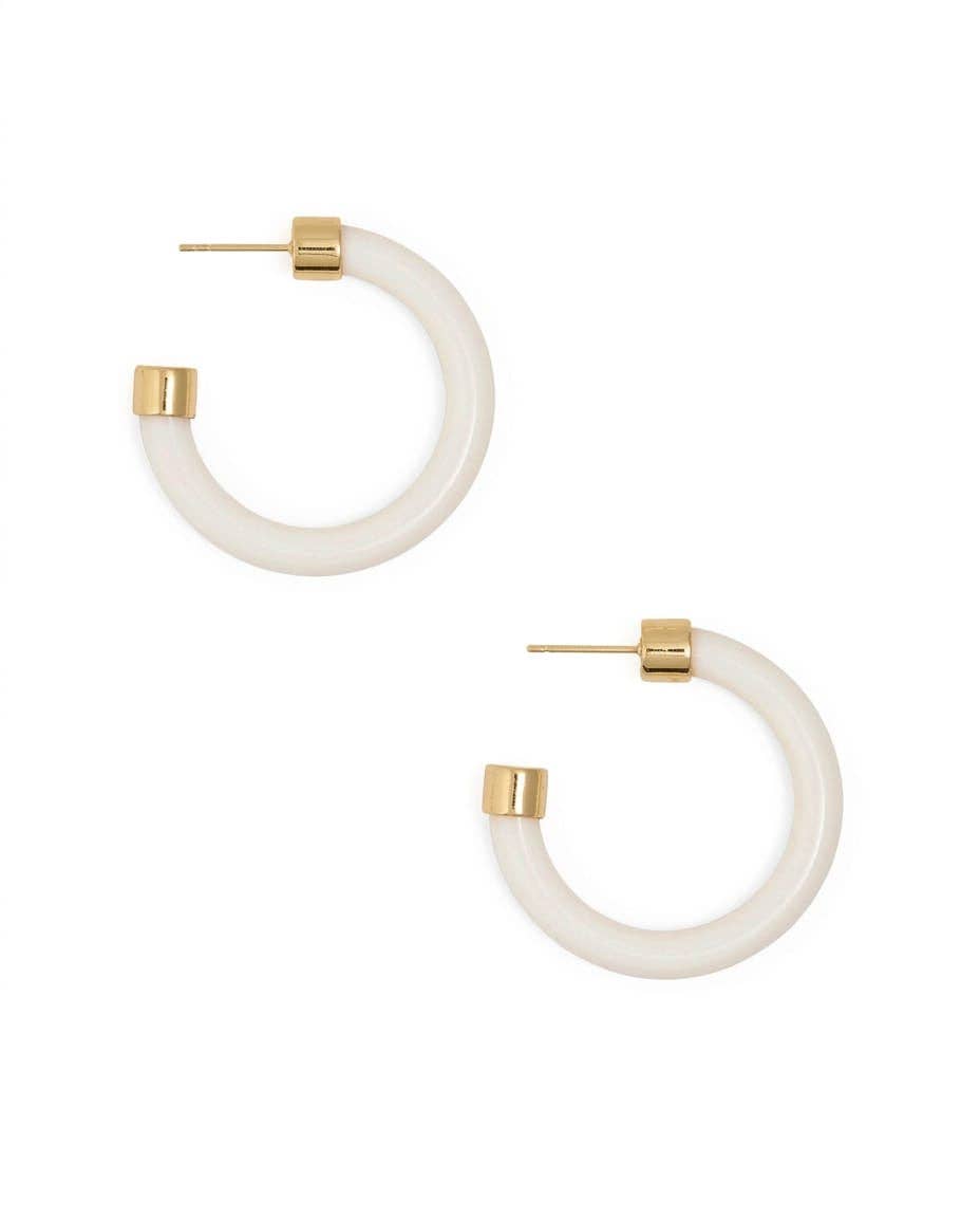 Winona Shiny Resin Hoop Earrings