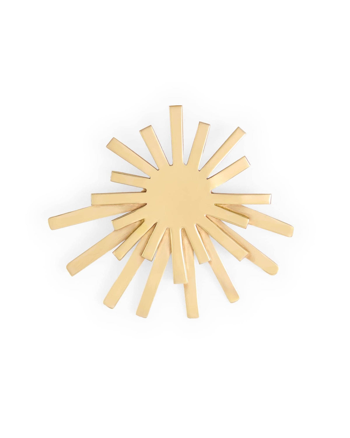 Eliza Starburst Brooch Brass