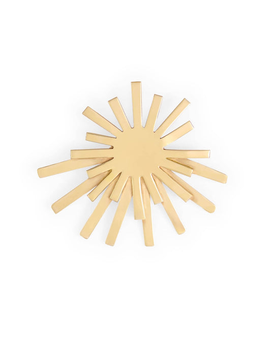Eliza Starburst Brooch Brass