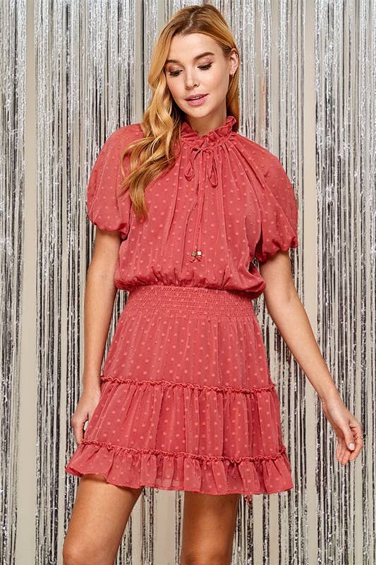 Swiss Dot Semi-Sheer Women's Dress 5181IMD