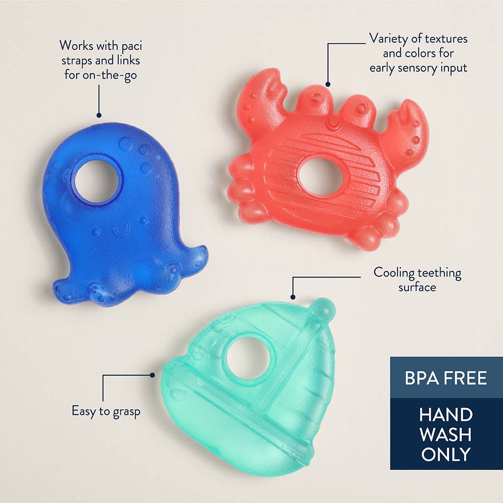 Cutie Coolers™ Soothing water-filled teethers - Nautical