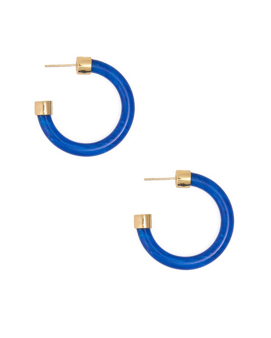 Winona Shiny Resin Hoop Earrings