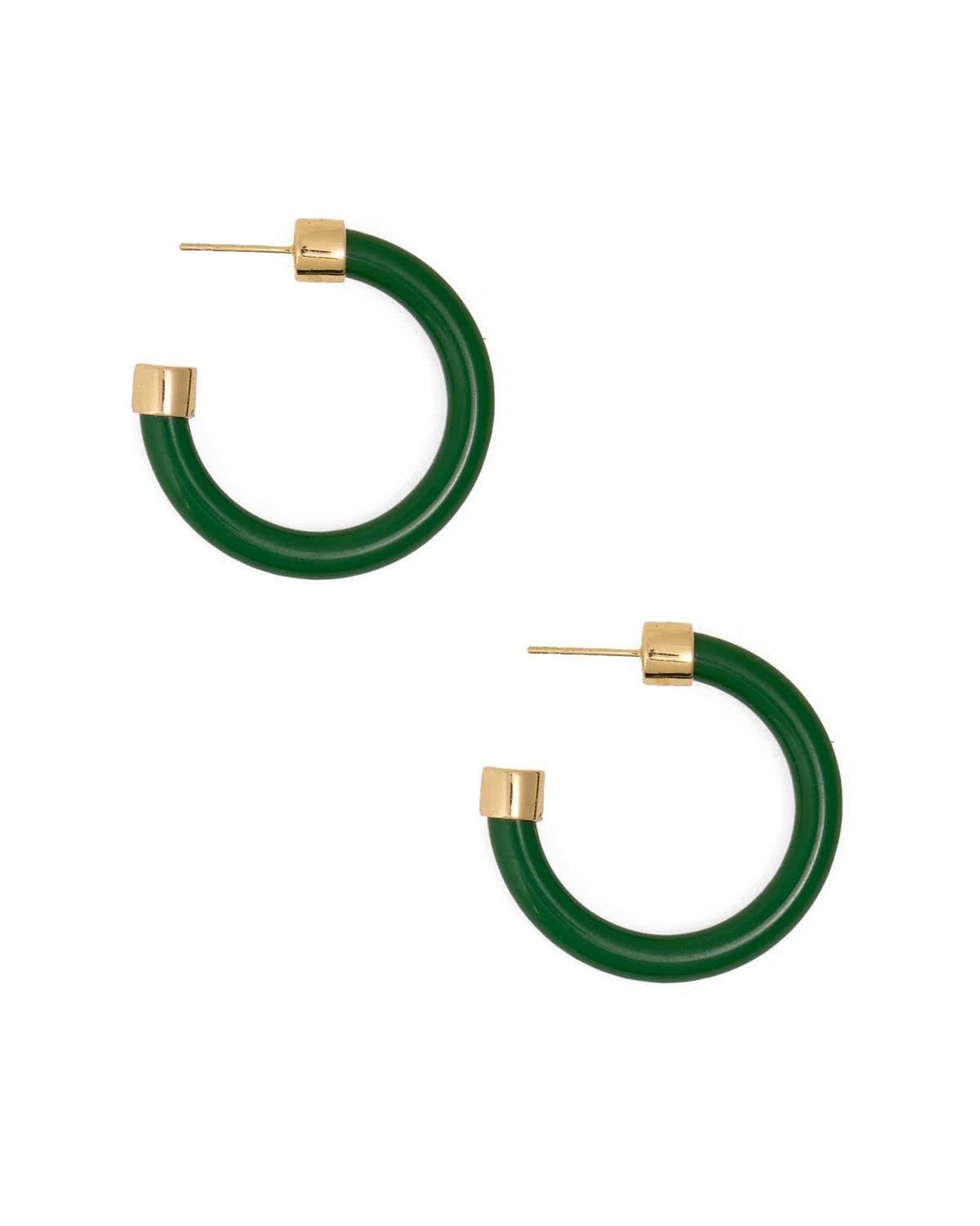 Winona Shiny Resin Hoop Earrings