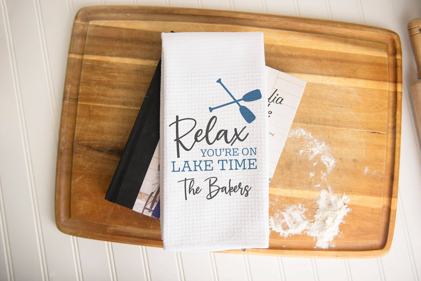 Relax You're On Lake Time Kitchen Towel