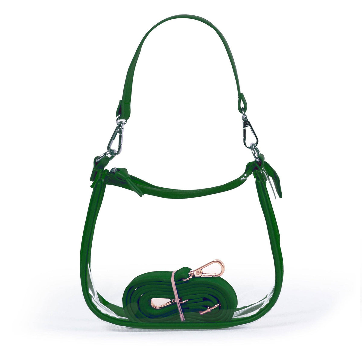 The Clara Clear Purse - Green