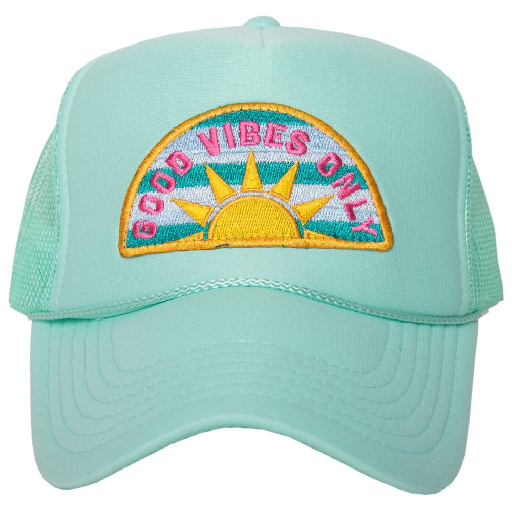 Good Vibes Only Patch Foam Trucker Hat