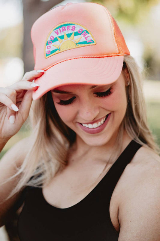 Good Vibes Only Patch Foam Trucker Hat