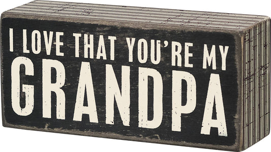 My Grandpa Box Sign