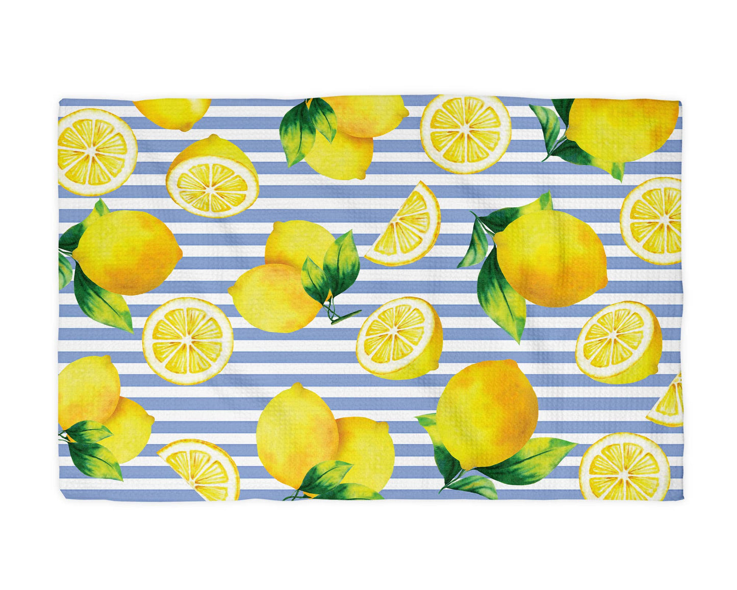 Lemon Stripe Citrus Kitchen Towel