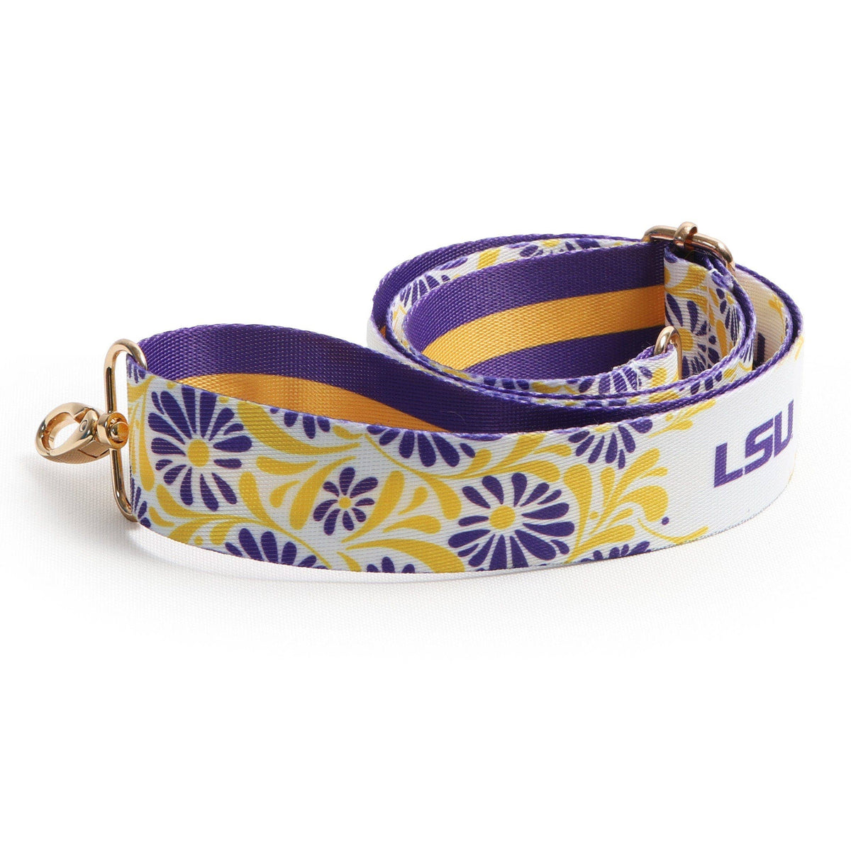 Floral Purse Strap – 1.5" - LSU Tigers