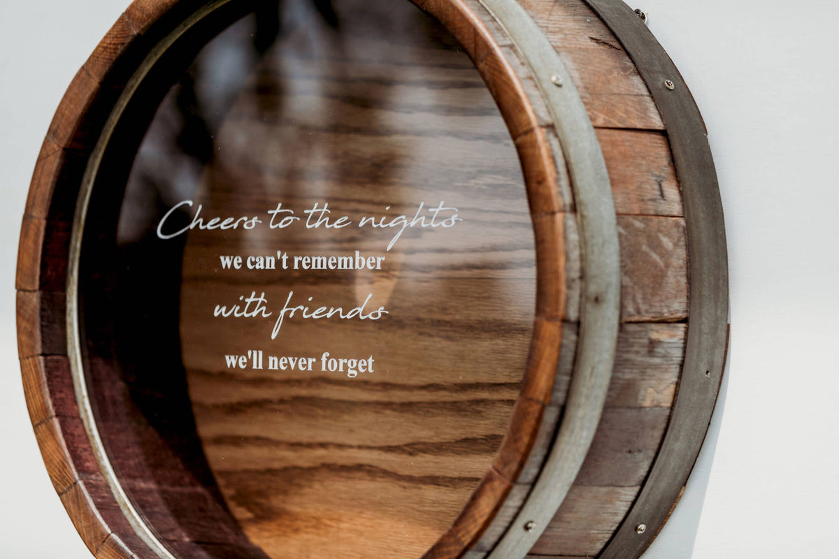 Large Wine Barrel Cork Display