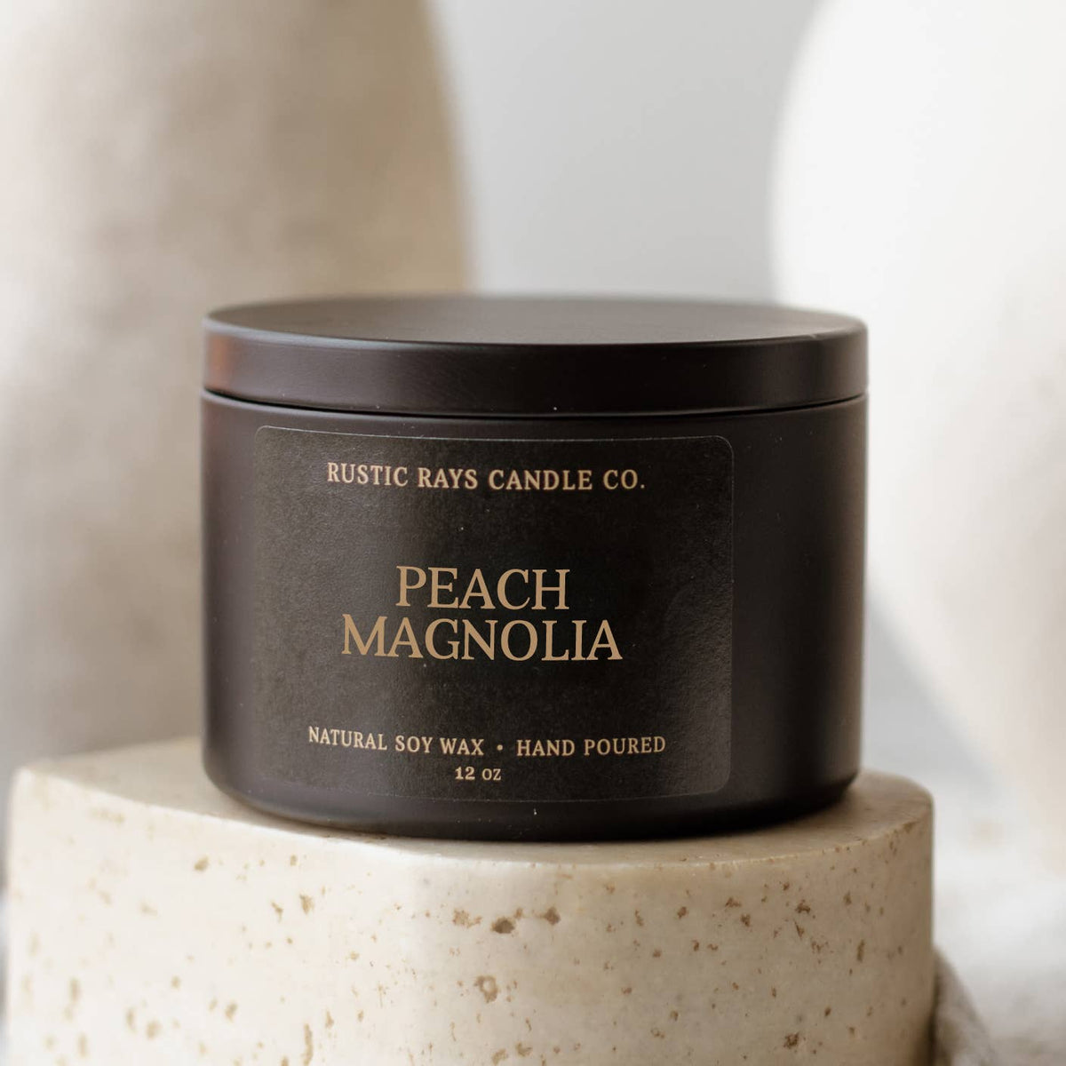 Peach Magnolia 12 oz Soy Candle