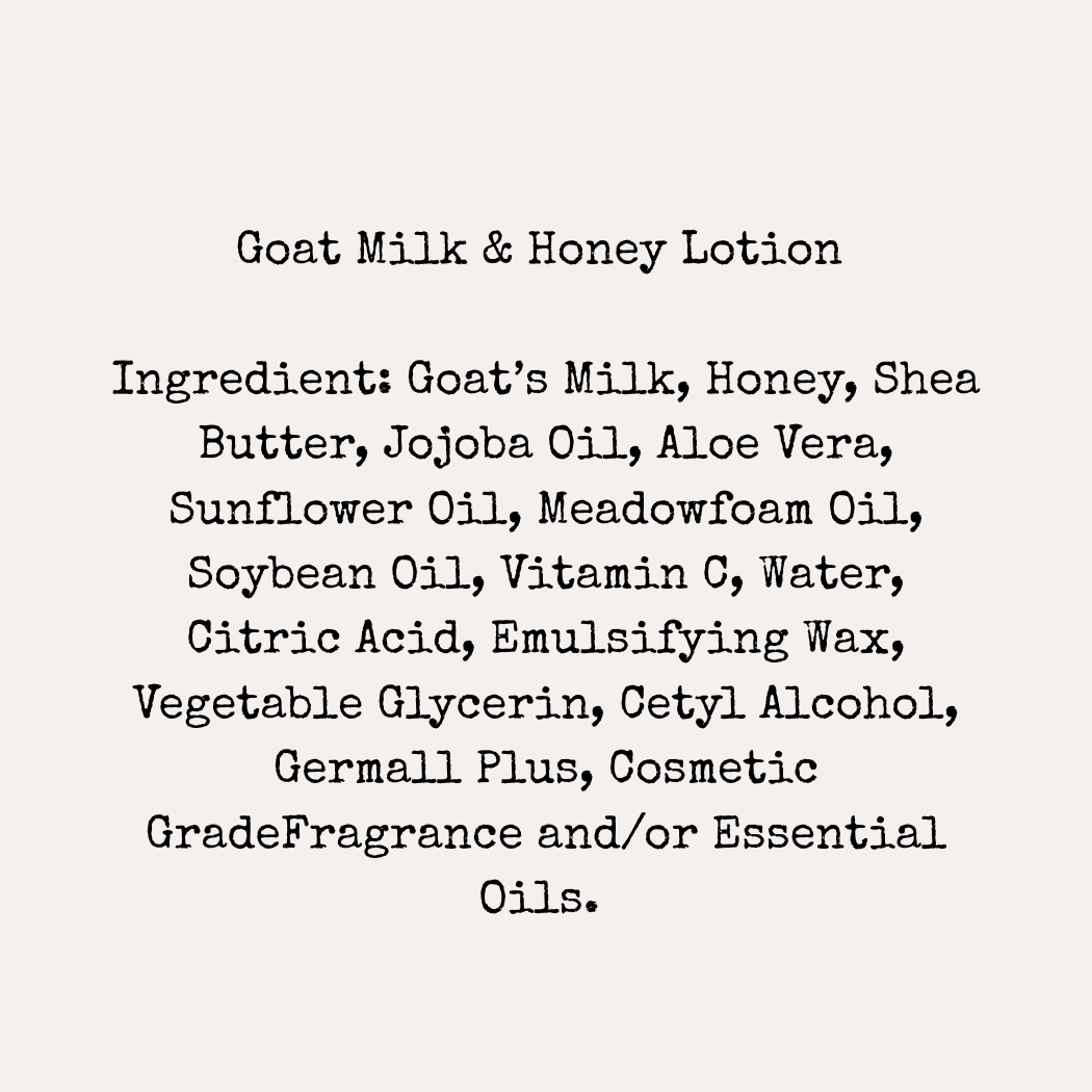 Goat Milk & Honey Lotion for Women