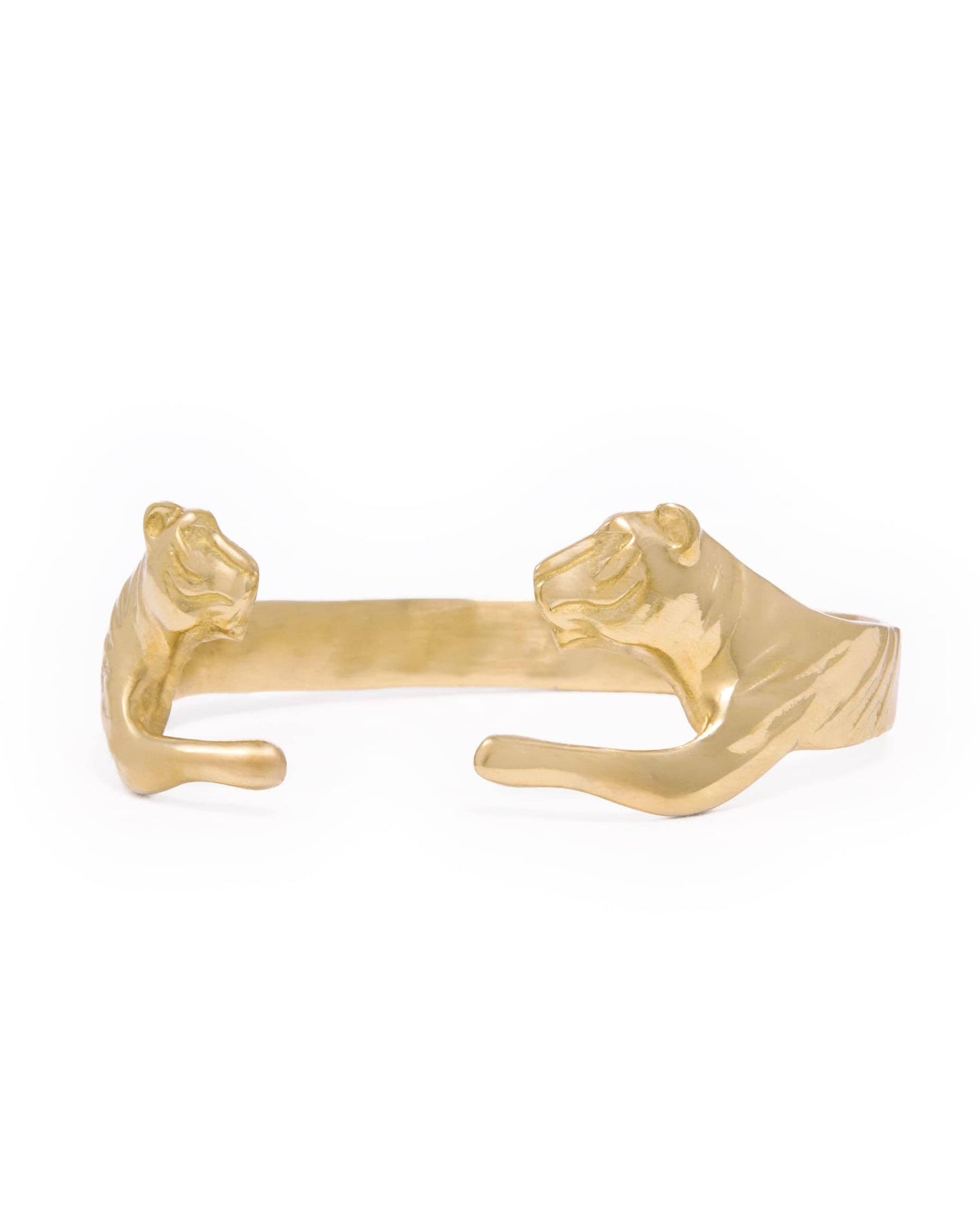 Bianca Tiger Cuff Bangle Brass