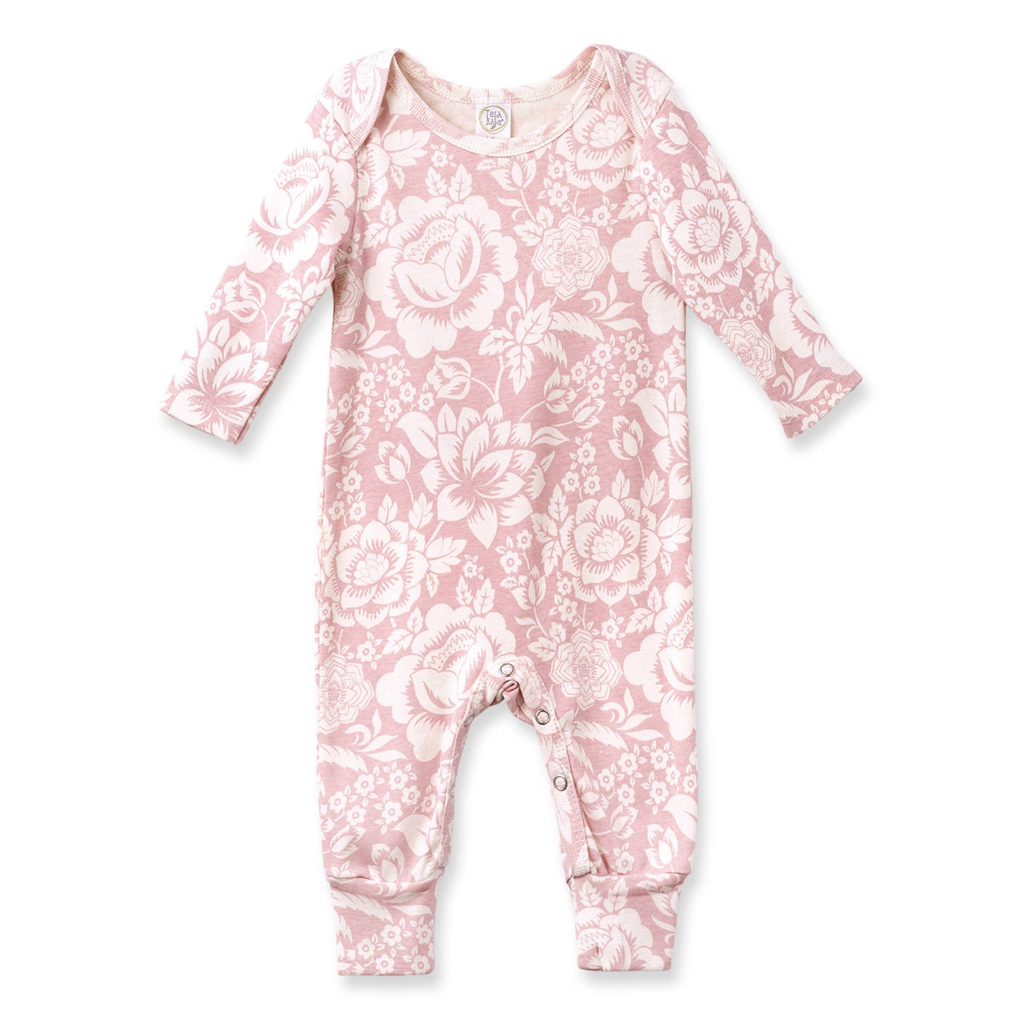 Vintage Floral Baby Romper – Cotton Long Sleeve One-Piece