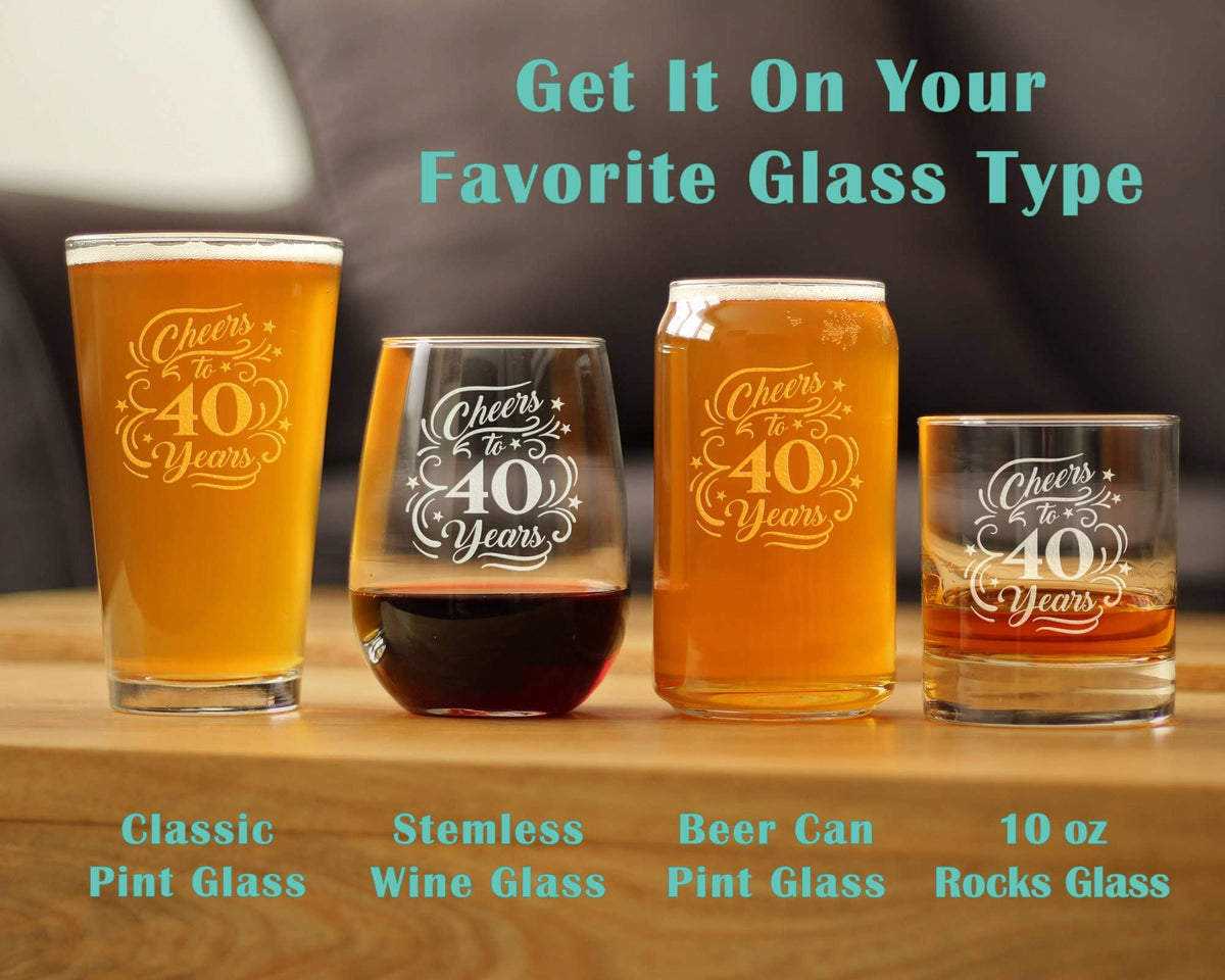 Cheers Anniversary Stemless Wine Glass