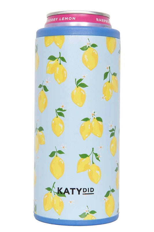 Zesty Lemons Koozie Slim Can Cooler