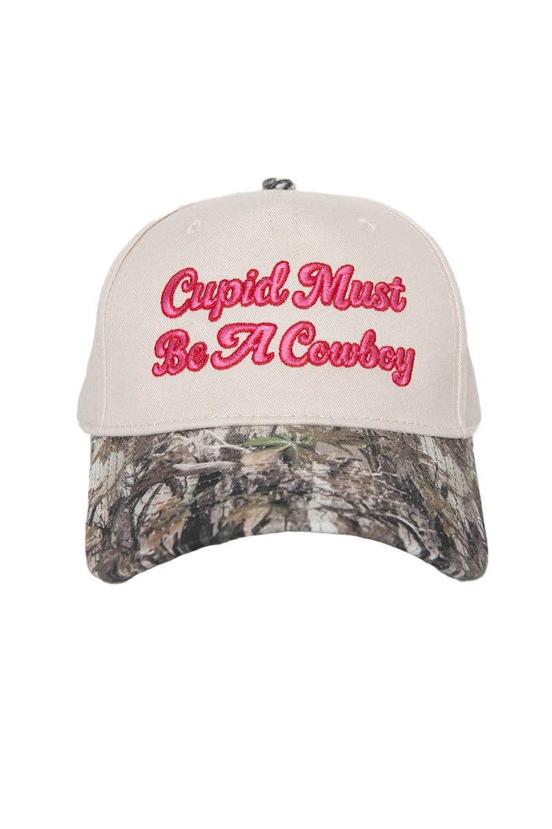 Cupid Must Be A Cowboy Vintage Trucker Hats