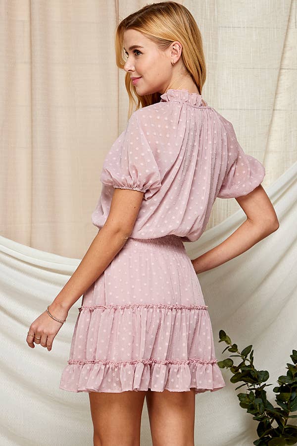Swiss Dot Semi-Sheer Women's Dress 5181IMD
