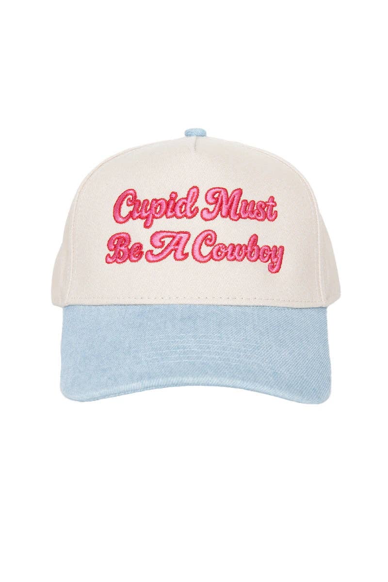 Cupid Must Be A Cowboy Vintage Trucker Hats
