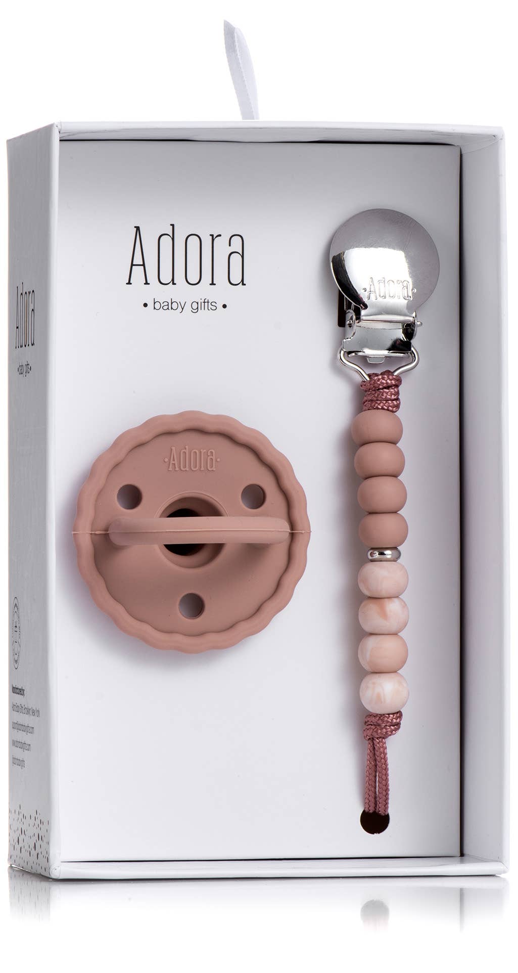 Scalloped Pacifier & Clip Set