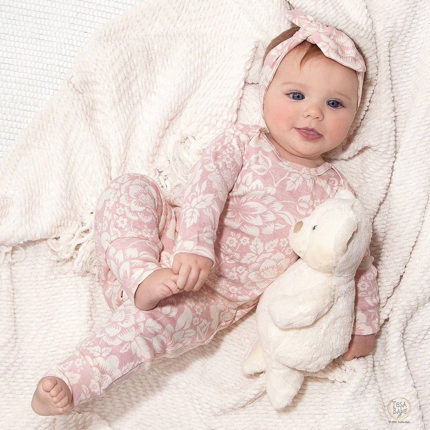 Vintage Floral Baby Romper – Cotton Long Sleeve One-Piece