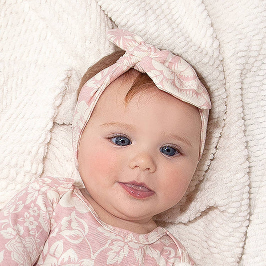 Baby Girl's Vintage Rose Bamboo Headband