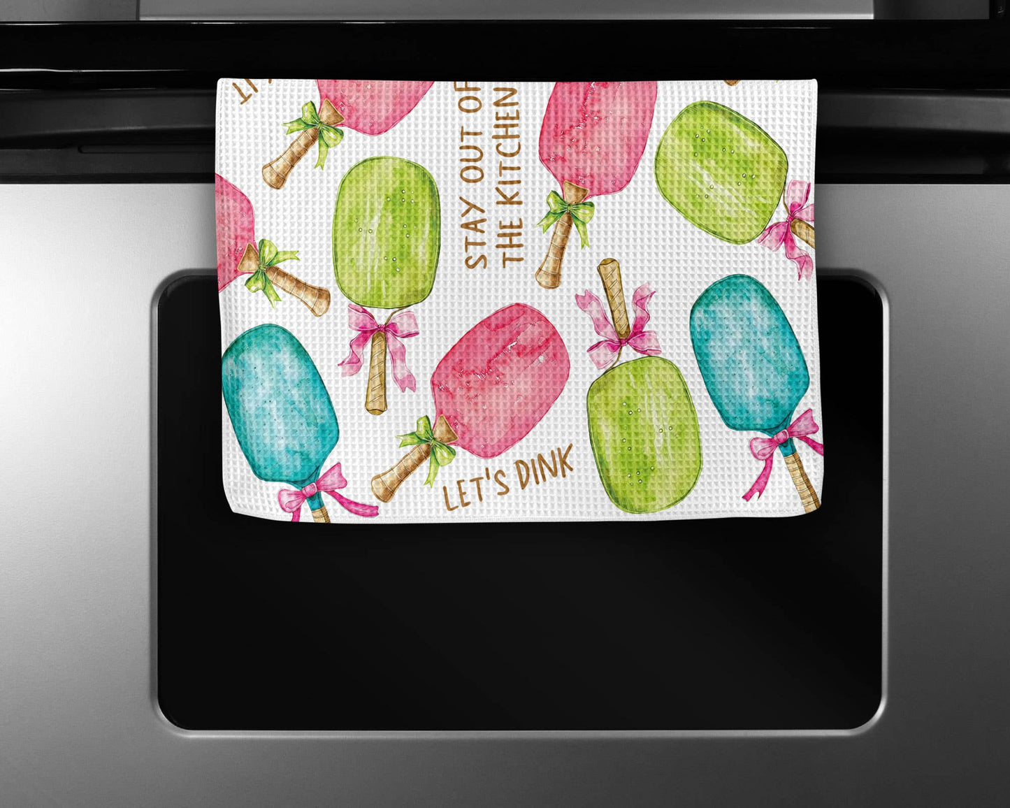 Pickleball Paddle Court Kitchen Towel