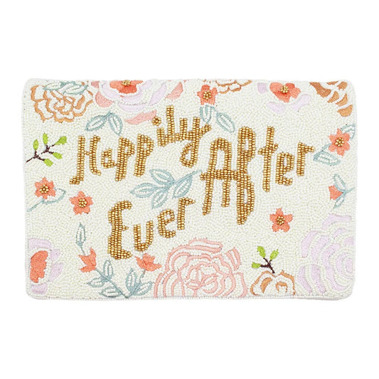 FLORAL HAPPILY EVER AFTER BEADED CLUTCH