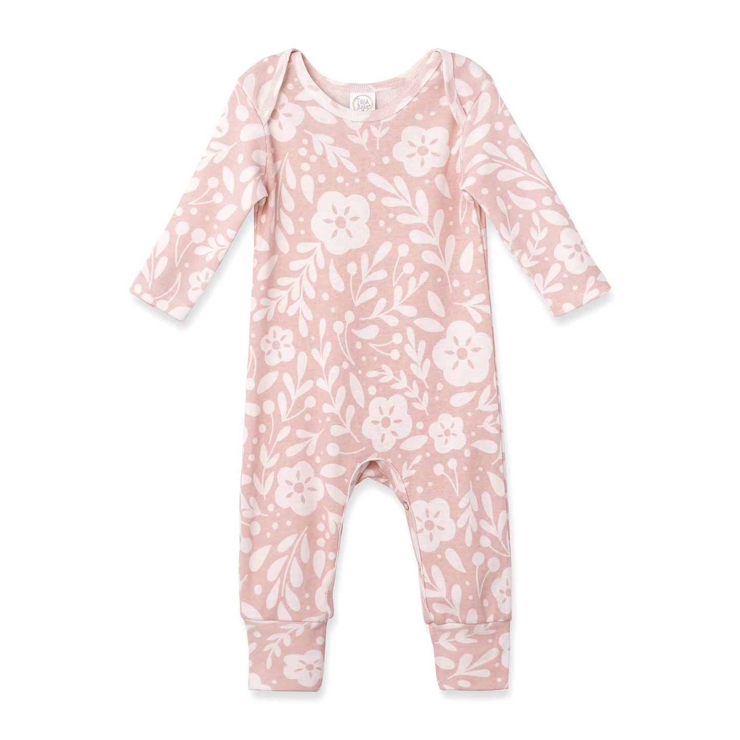 Pretty-In-Pink Floral Baby Romper – Cotton One-Piece