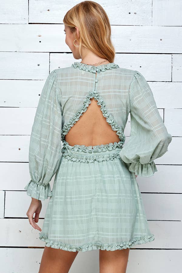 Three quarter sleeve dress - Cream