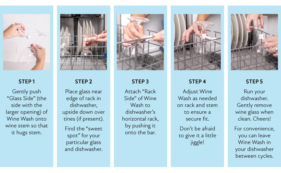 Wine Wash® Dishwasher Attachment
