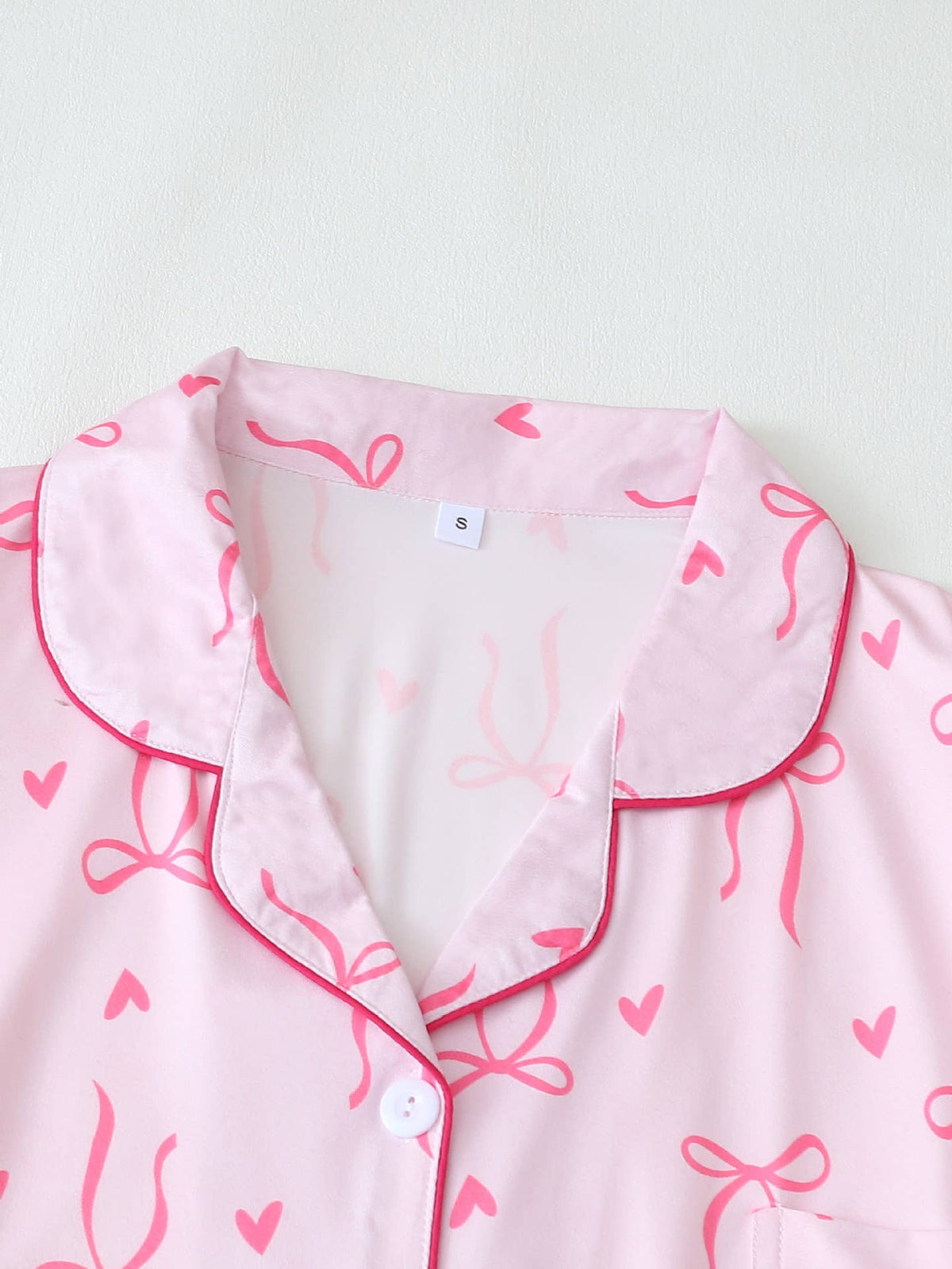 Cozy Cute Bows Prints Pajamas Set