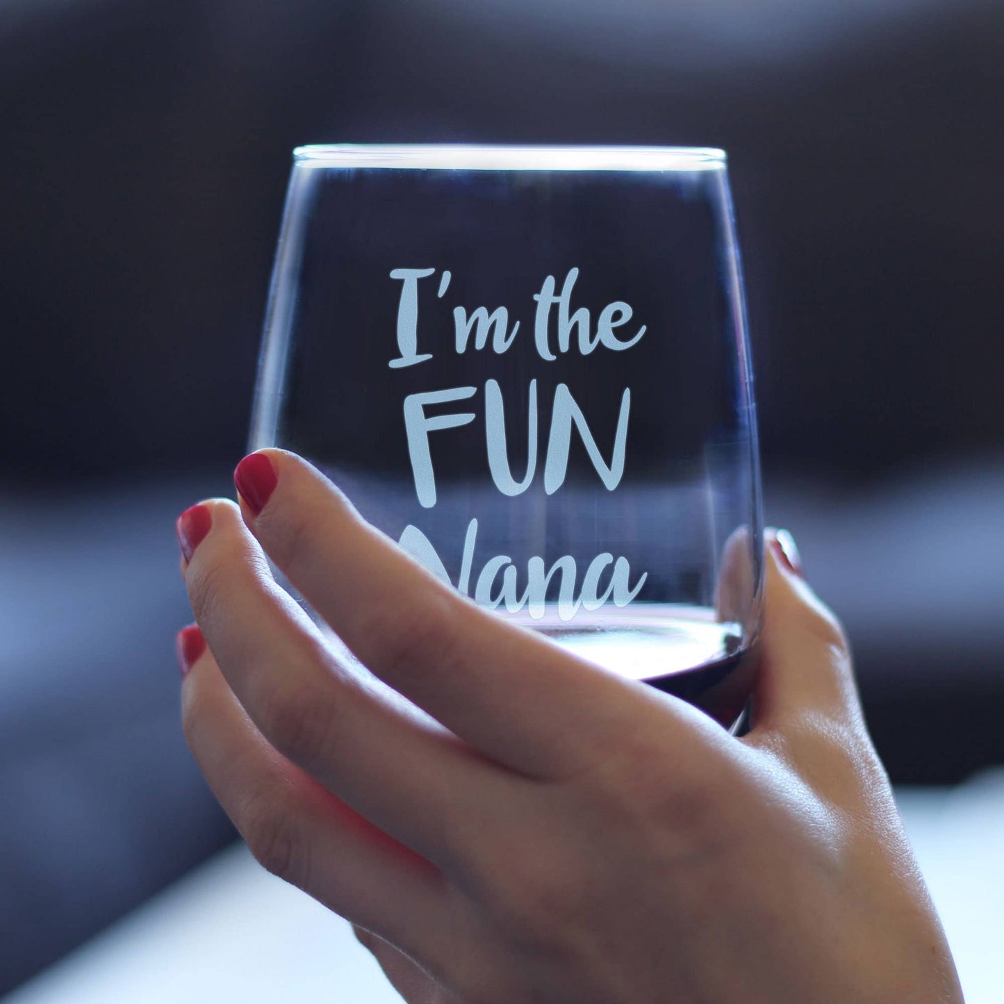 Fun Grandma Stemless Wine Glass