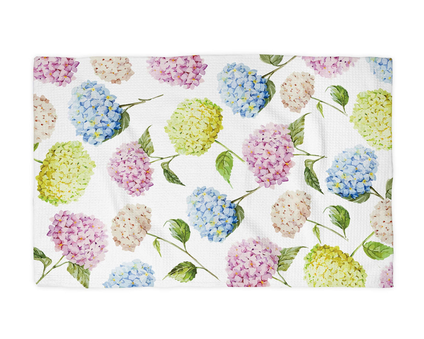 Hydrangea Flower Chinoiserie Kitchen Towel