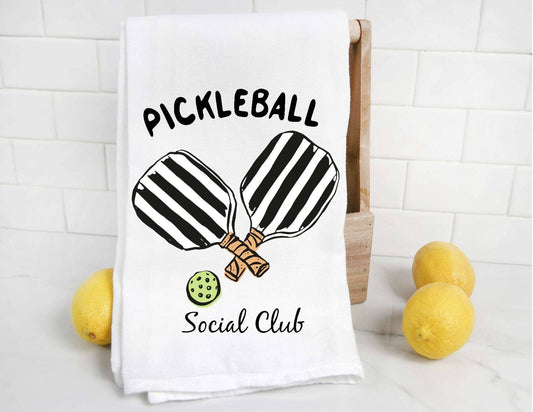 Pickleball Social Club Tea Towel