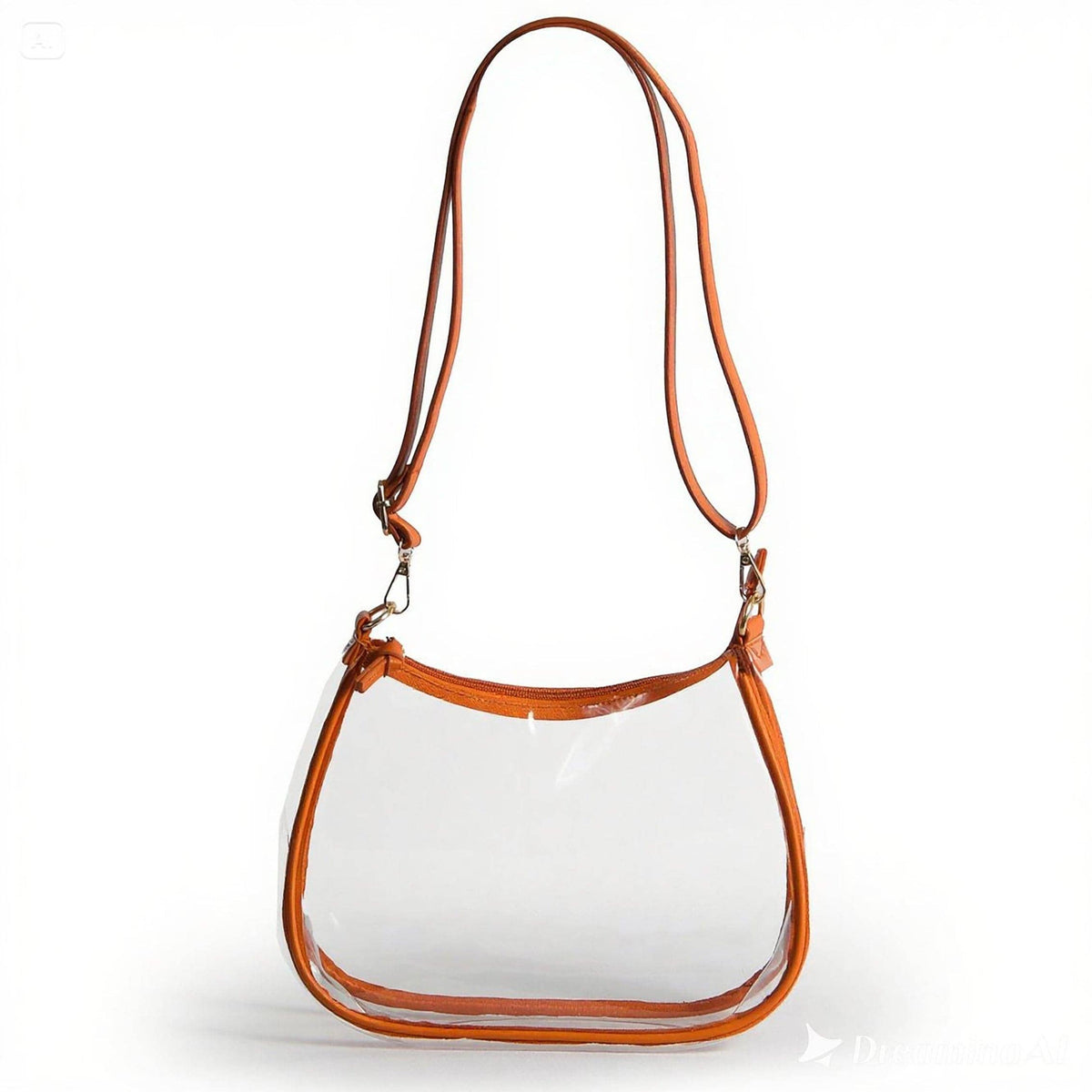 Sara Clear Purse - Burnt Orange