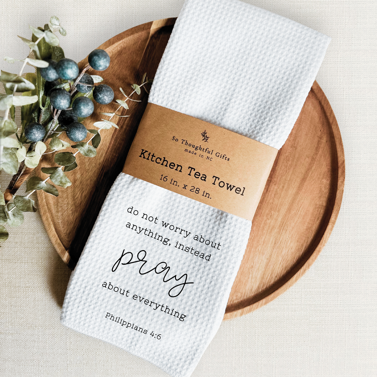 Scripture Dish Towel