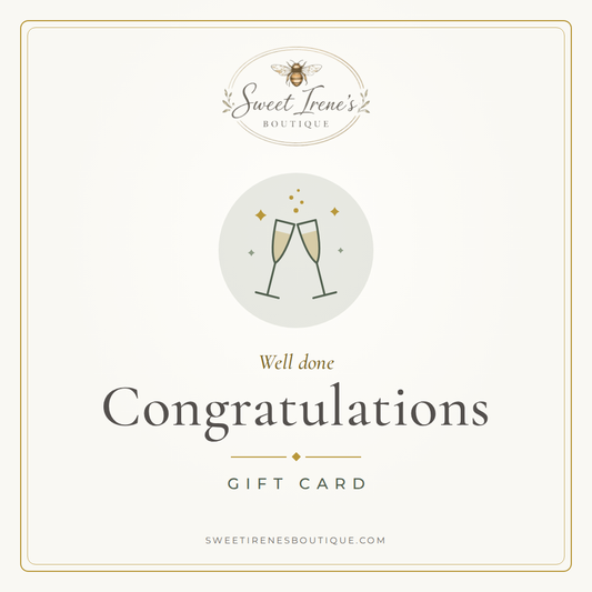 Sweet Irene's Congratulations gift card